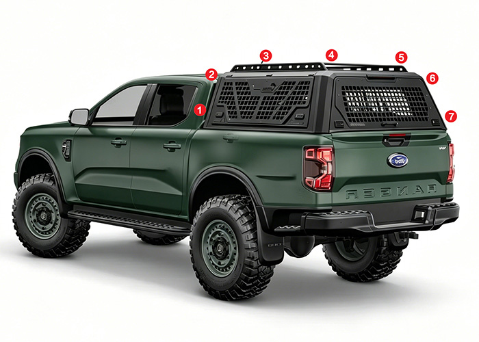 Tri-Opening Hardtop Canopy
