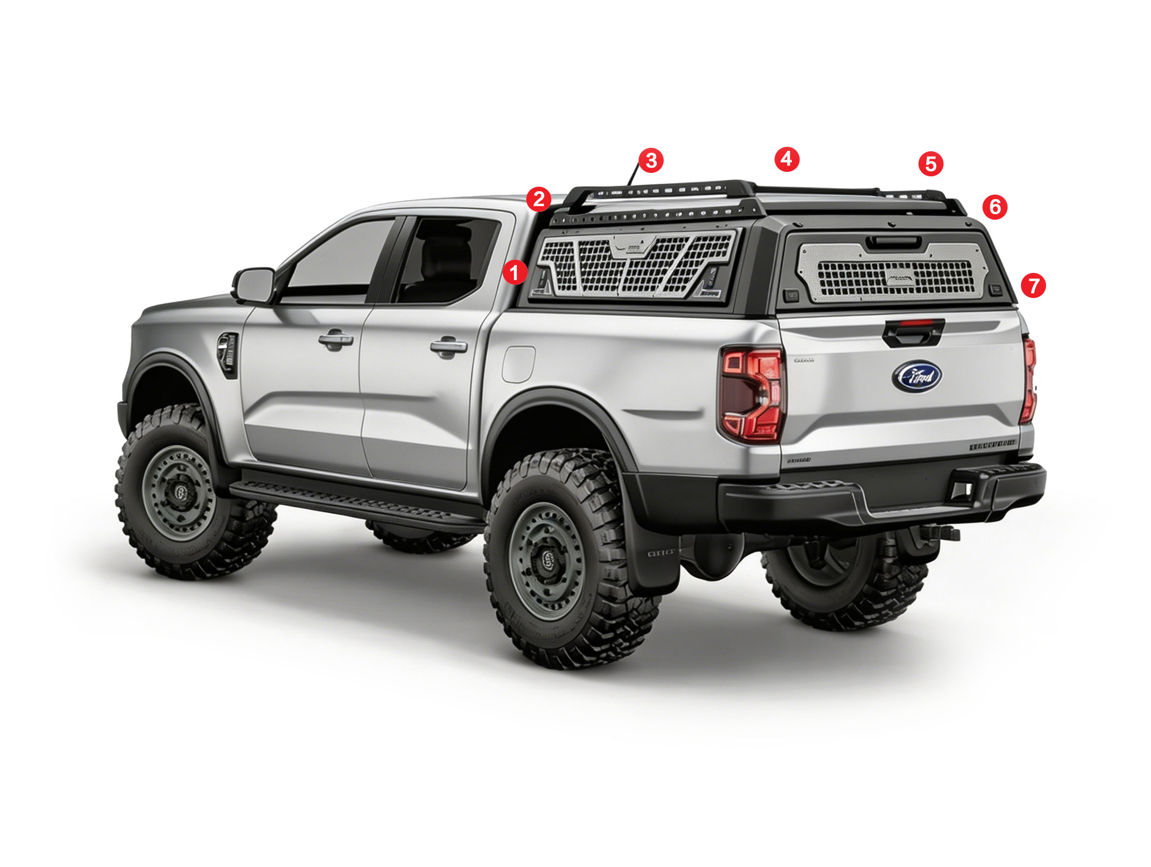 Tri-Opening Half-Height Hardtop Canopy