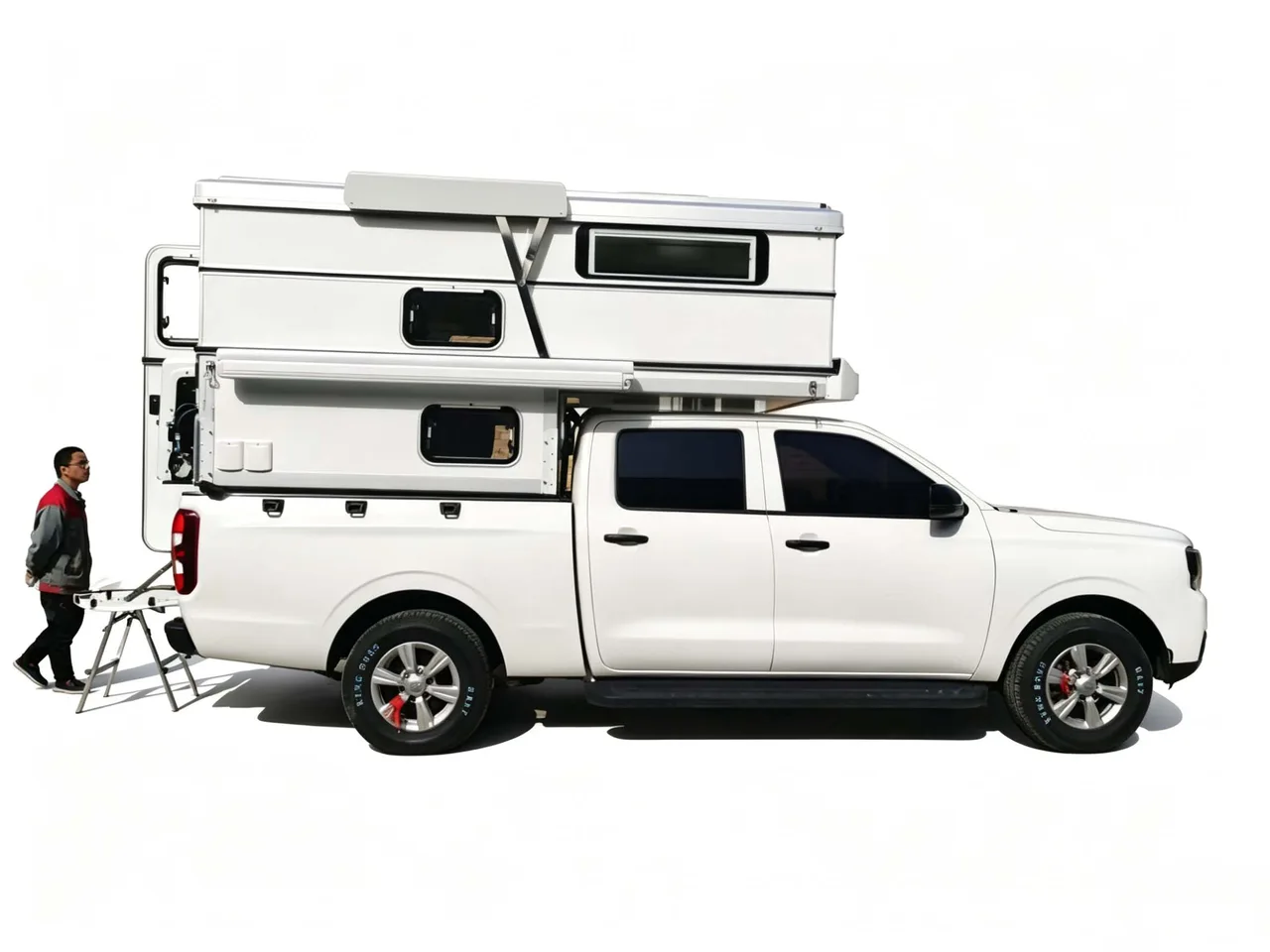 Electric Folding Hardtop Pickup Camper Shell