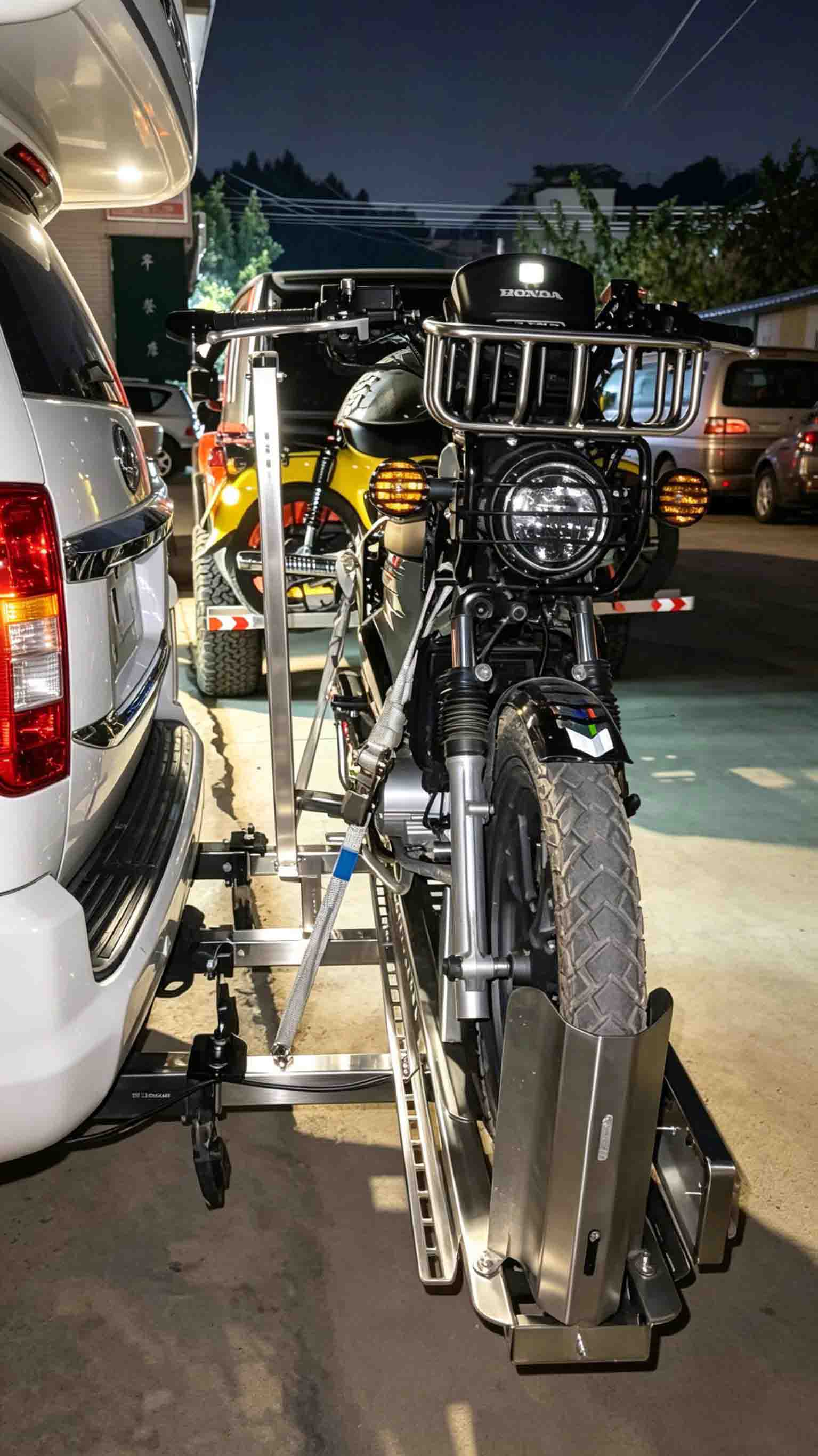 Motorcycle Electric Lift & Fold Carrier
