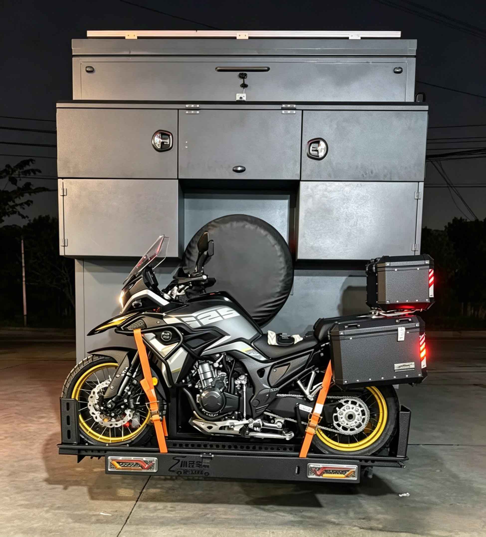 Motorcycle Electric Lift & Fold Carrier