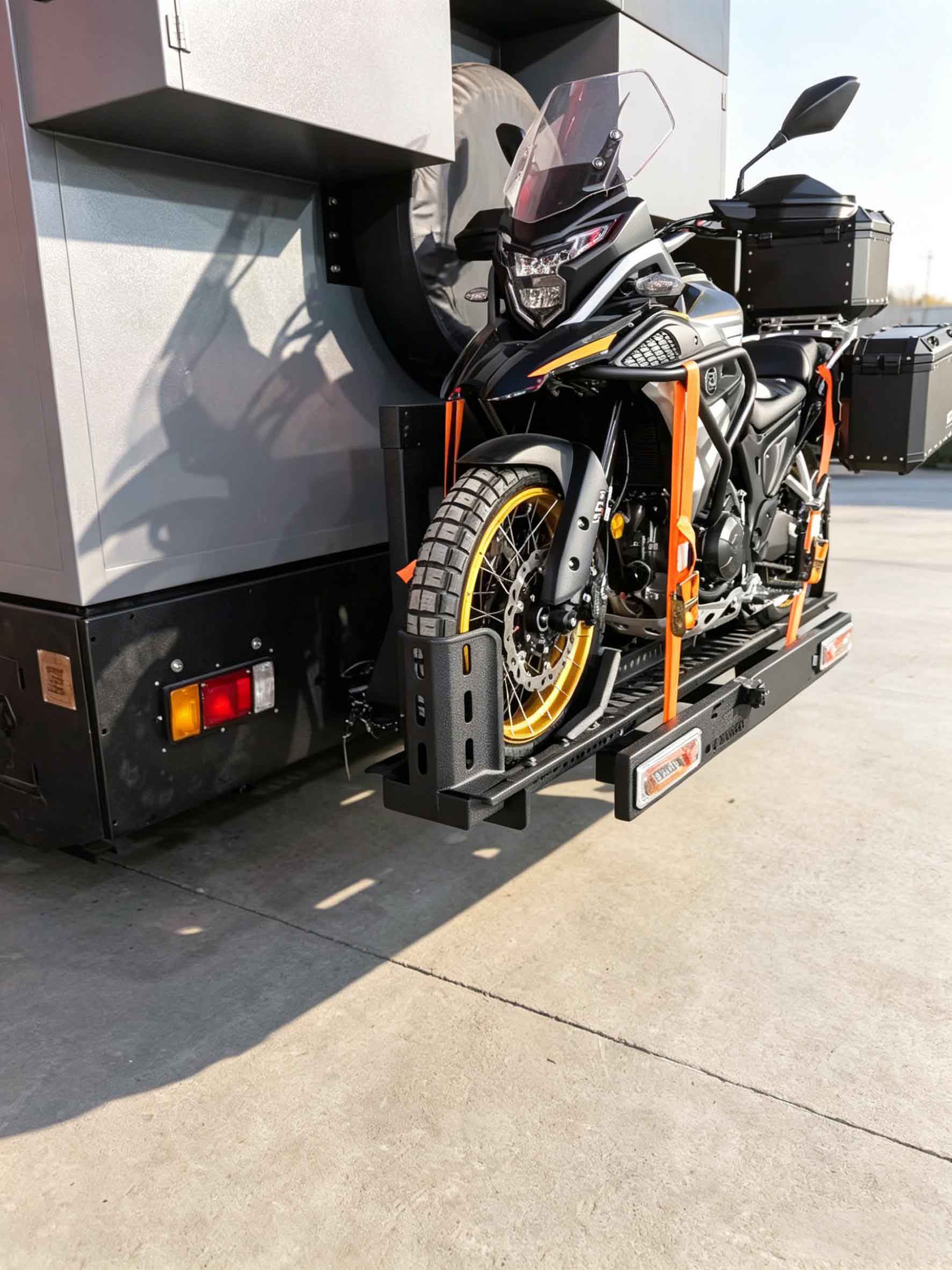Motorcycle Electric Lift & Fold Carrier