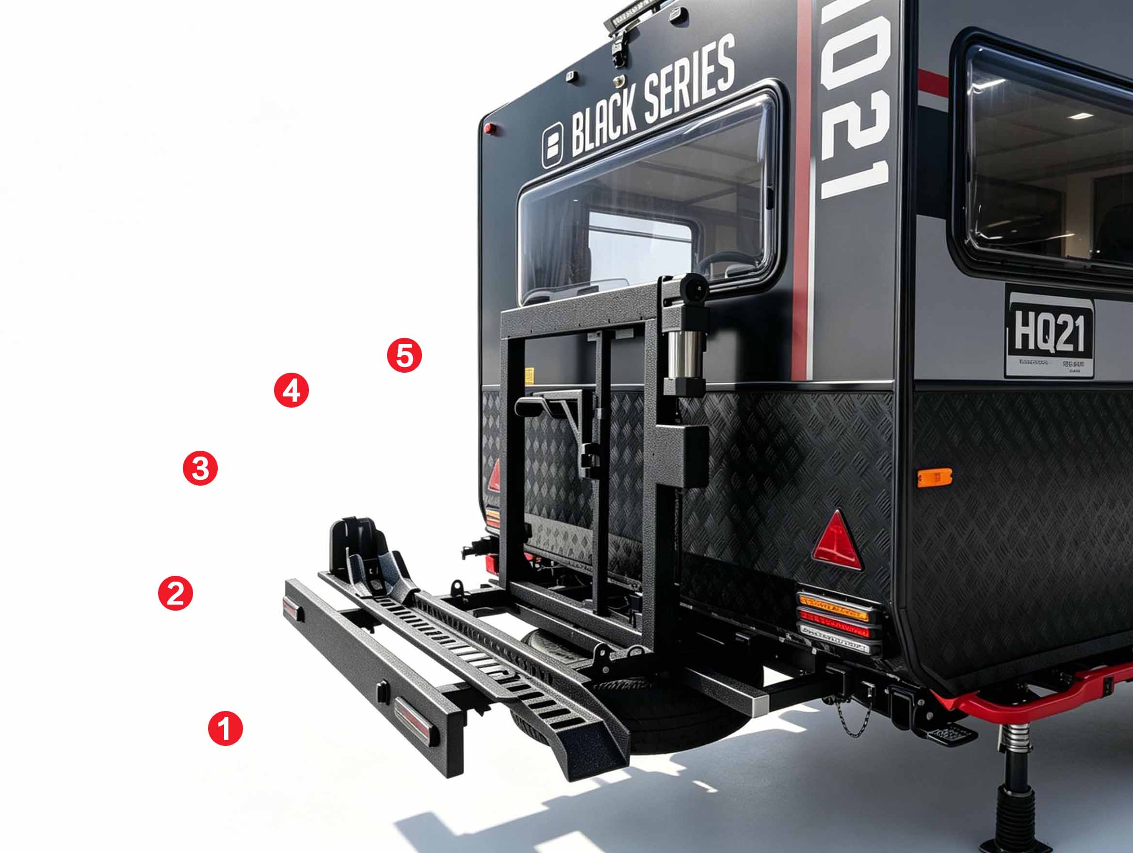 Motorcycle Electric Lift & Fold Carrier