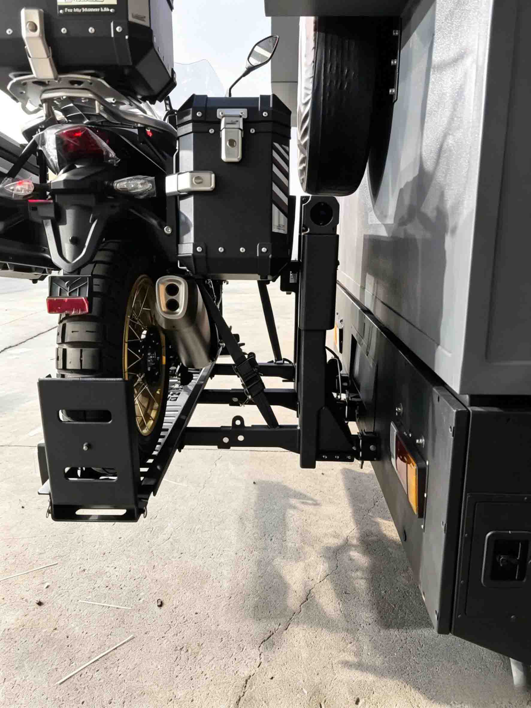 Motorcycle Electric Lift & Fold Carrier
