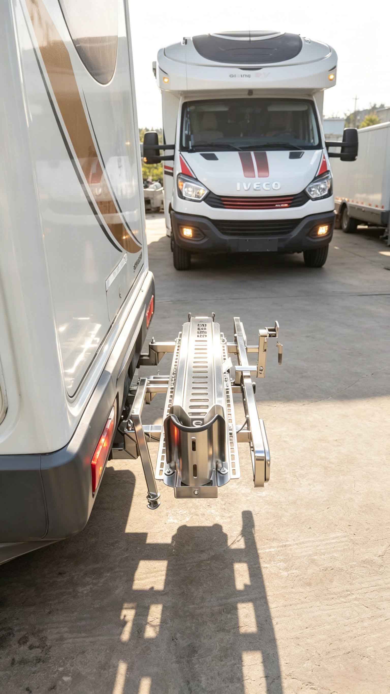 Motorcycle Electric Lift & Fold Carrier