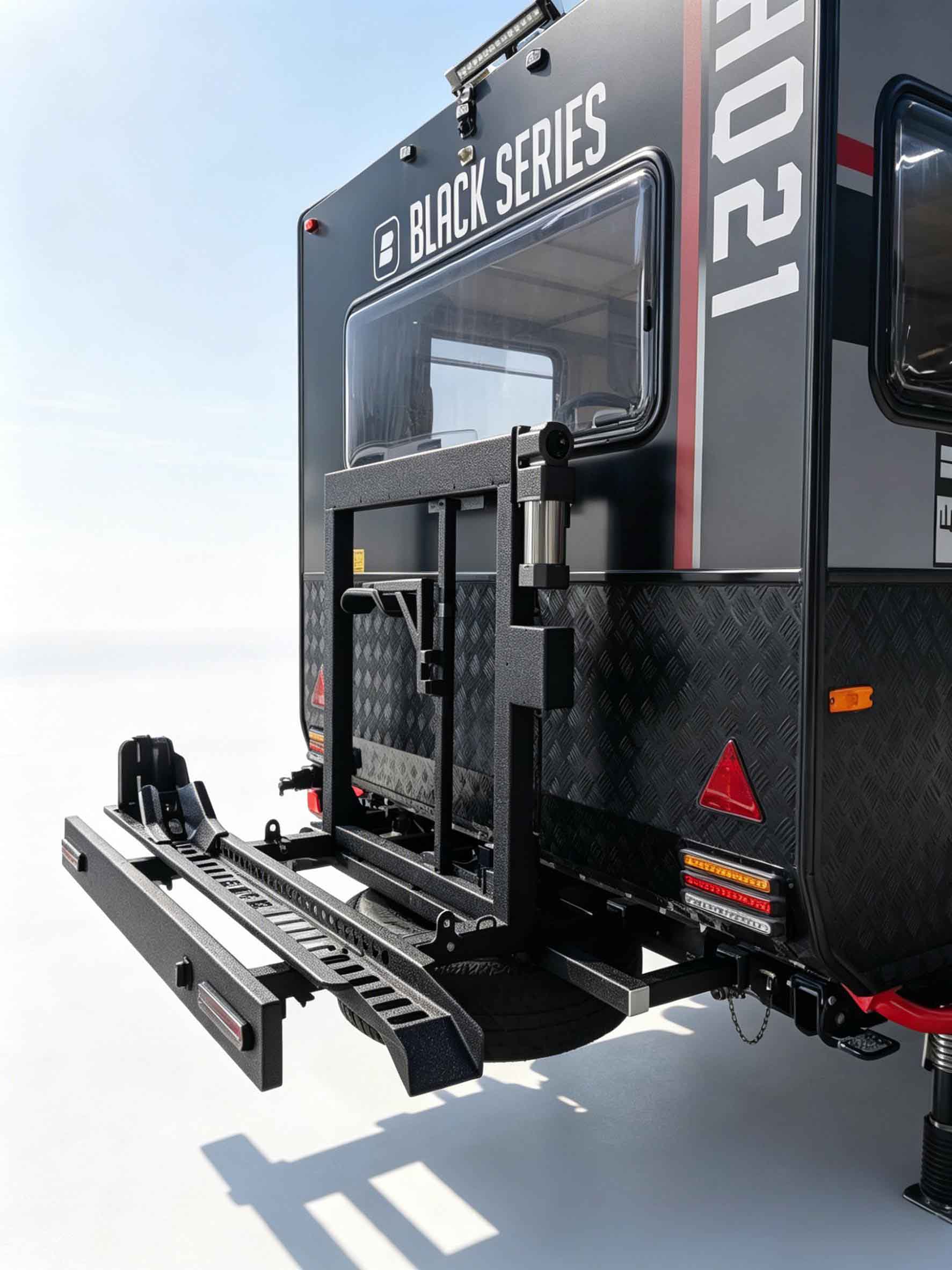 Motorcycle Electric Lift & Fold Carrier