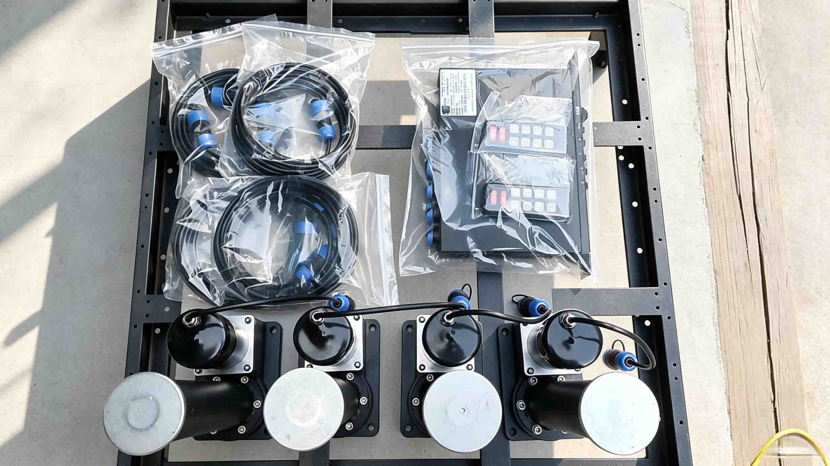 RV Electric Foldable Leveling Jacks (4XZ Heavy Duty)