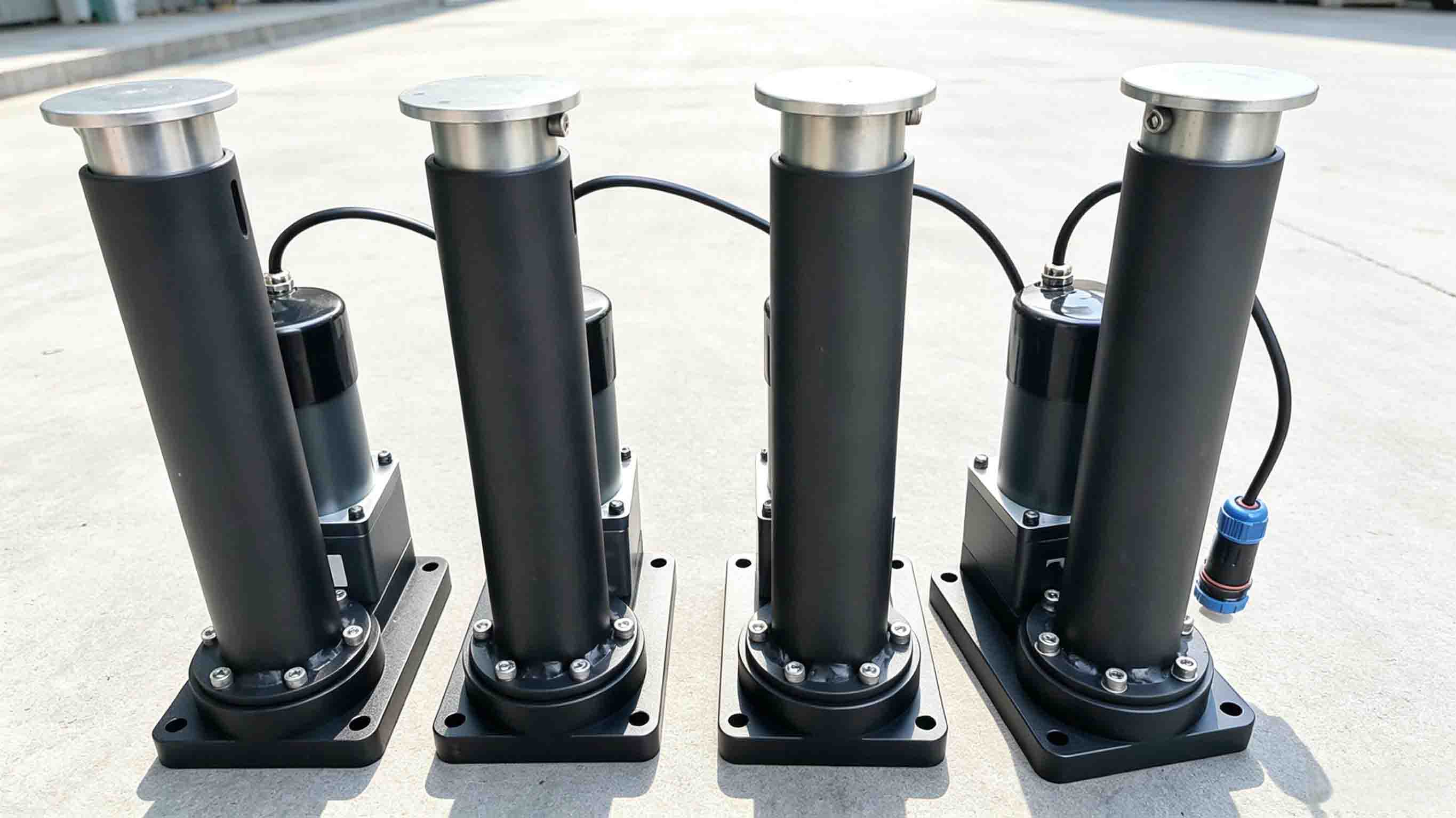 RV Electric Foldable Leveling Jacks (4XZ Heavy Duty)