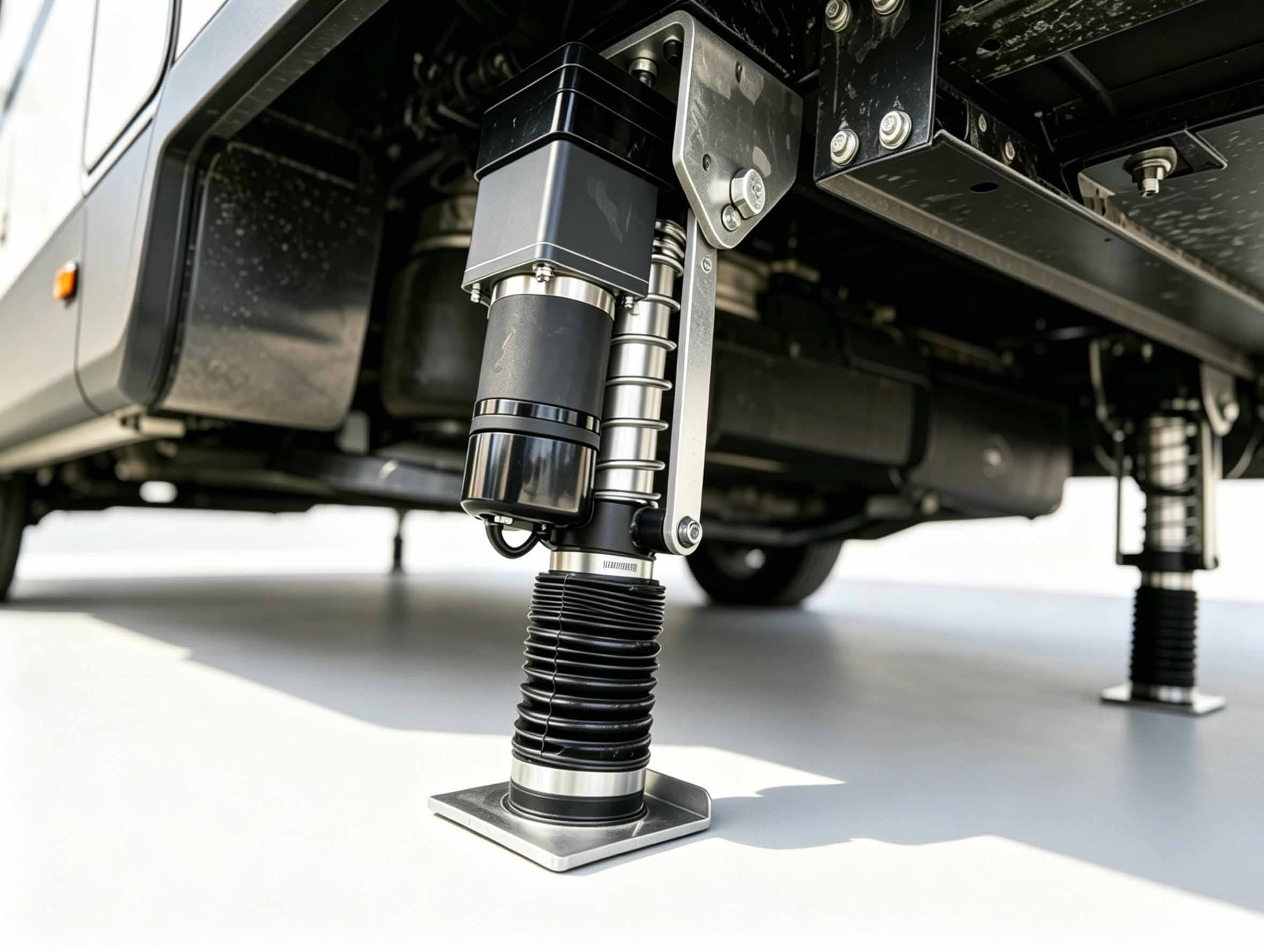 RV Electric Foldable Leveling Jacks (4XZ Heavy Duty)