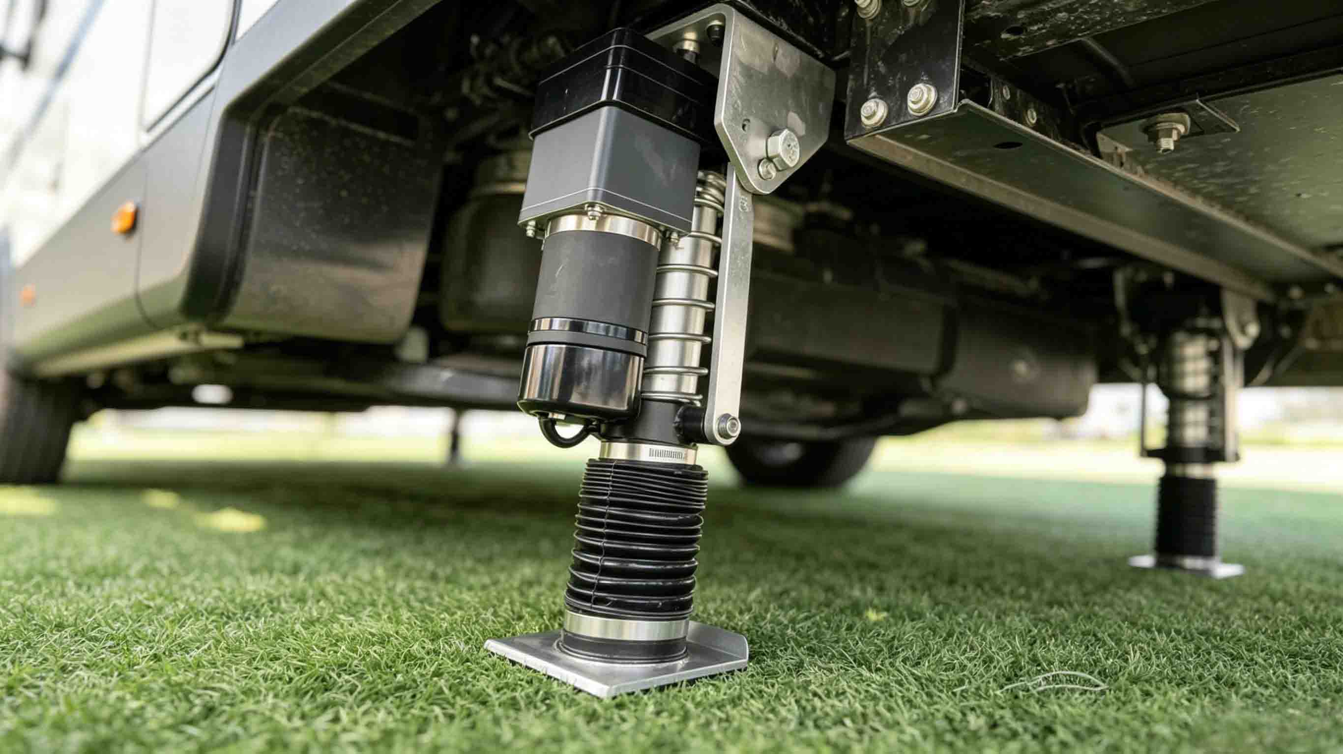 RV Electric Foldable Leveling Jacks (4XZ Heavy Duty)